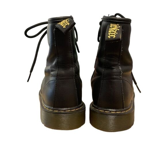 Dr. Martens Black Leather Karardo Combat Boots Size 6 - Picture 4 of 7